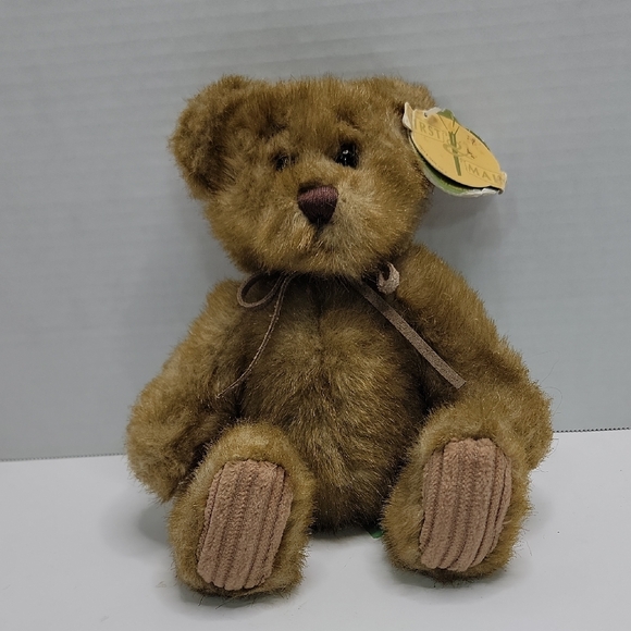 First & Main 'Minky' Teddy Bear 9" 2002 No.1402 Handcrafted In The U.S.A - Picture 1 of 4